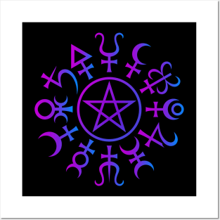 Alchemy Pentacle Posters and Art